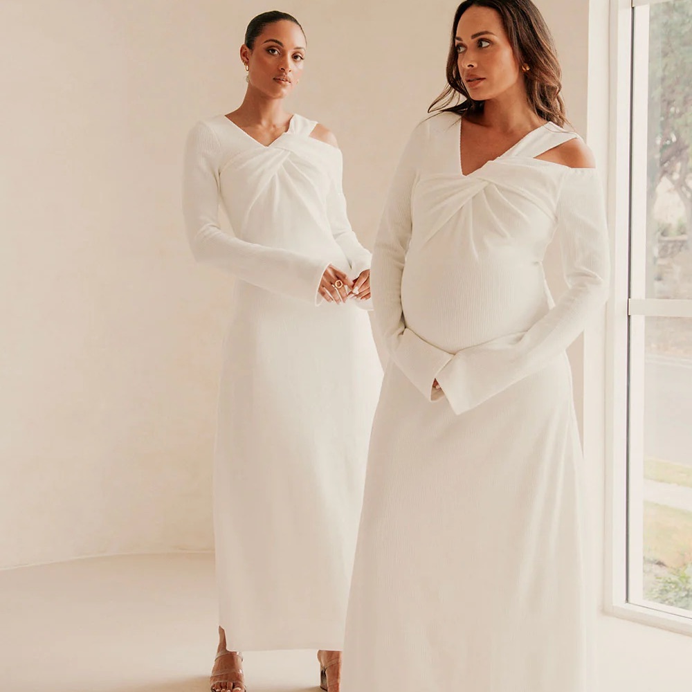 Sabo x Kayla Boyd White Maxi Dress